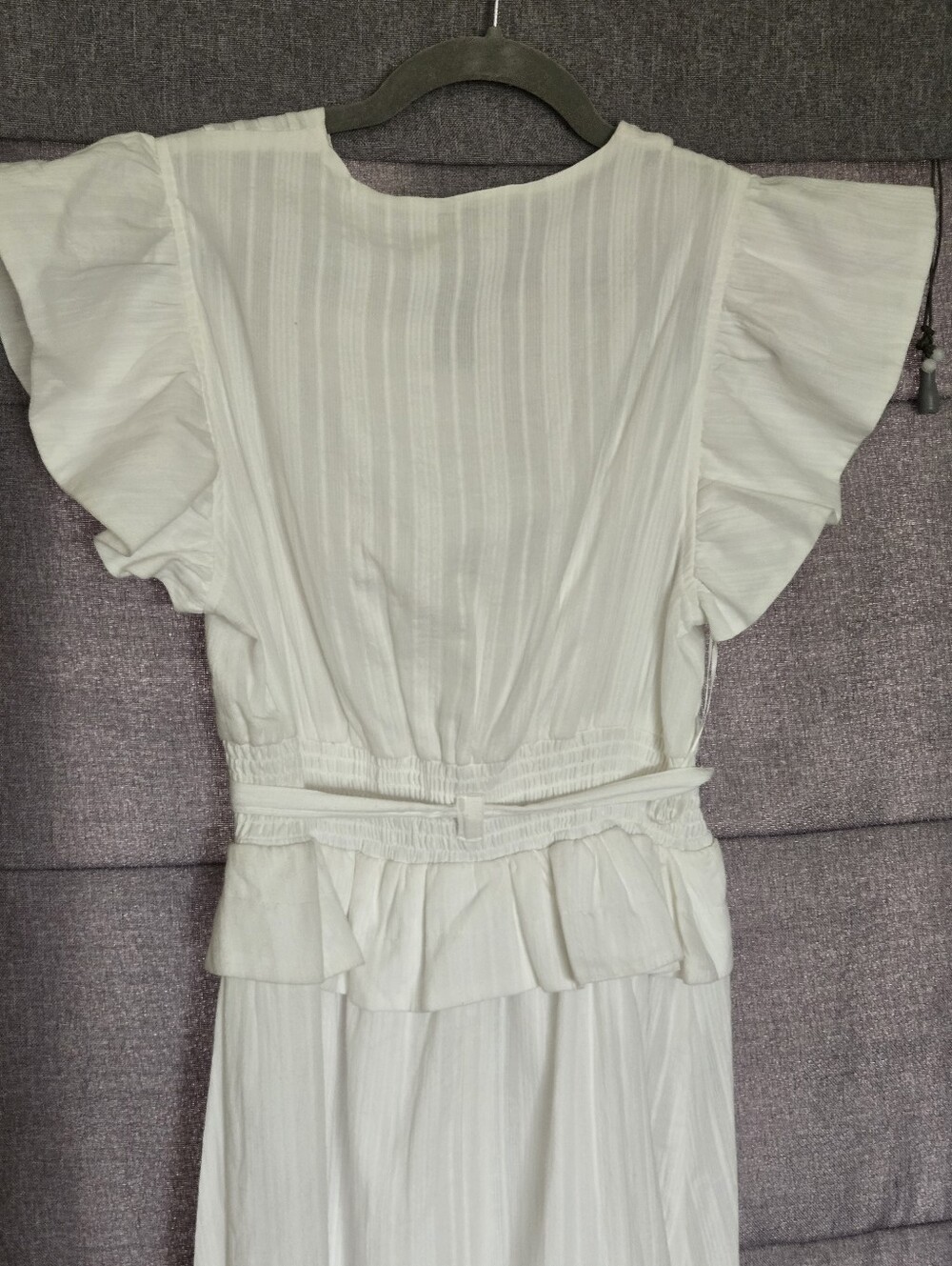 Opt Womens O.P.T White Cotton Dress Size Mwdium - Picture 7 of 9